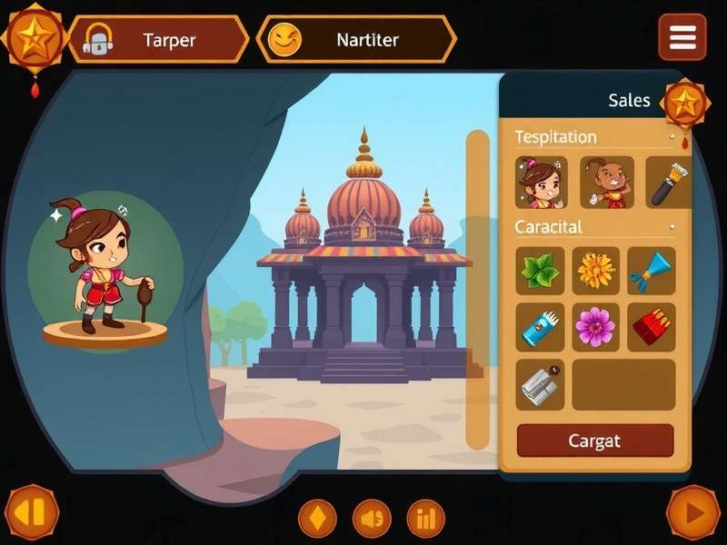 Mandir Maha Yatra puzzle solving interface